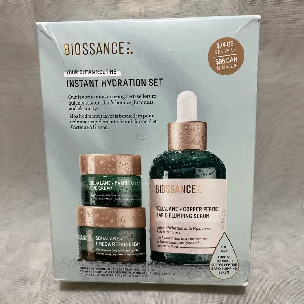 Biossance Skincare Moisturizer Set, NIB ⭐️ LIMITED Edition